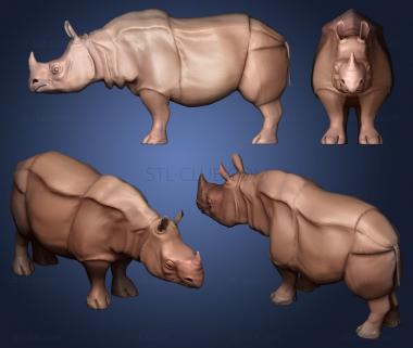 3D модель Носорог (STL)